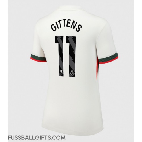 Chelsea Jamie Gittens #11 Fußballbekleidung Auswärtstrikot Damen 2025-26 Kurzarm